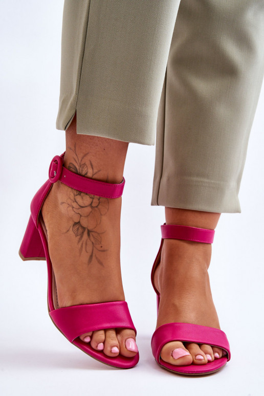 Women's Sandals On Heel Fuchsia Lexi