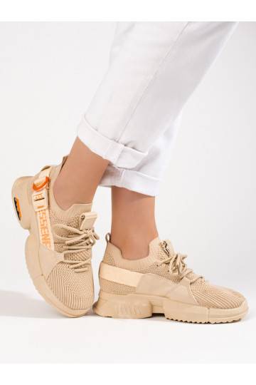 beige  Sneakers model shoes Shelovet