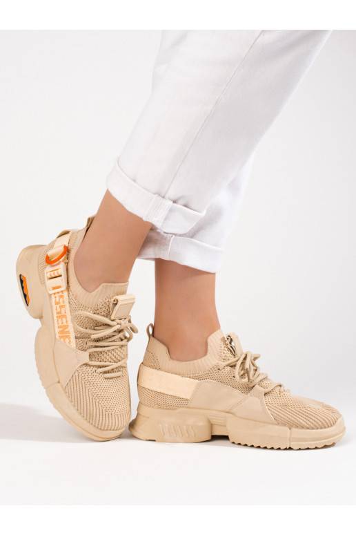 beige  Sneakers model shoes Shelovet