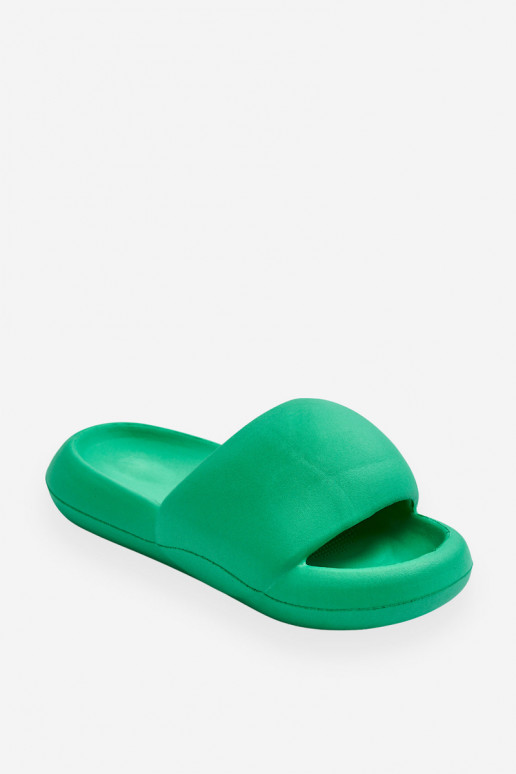 Women's Lightweight Foam Platform Slippers Green Milton