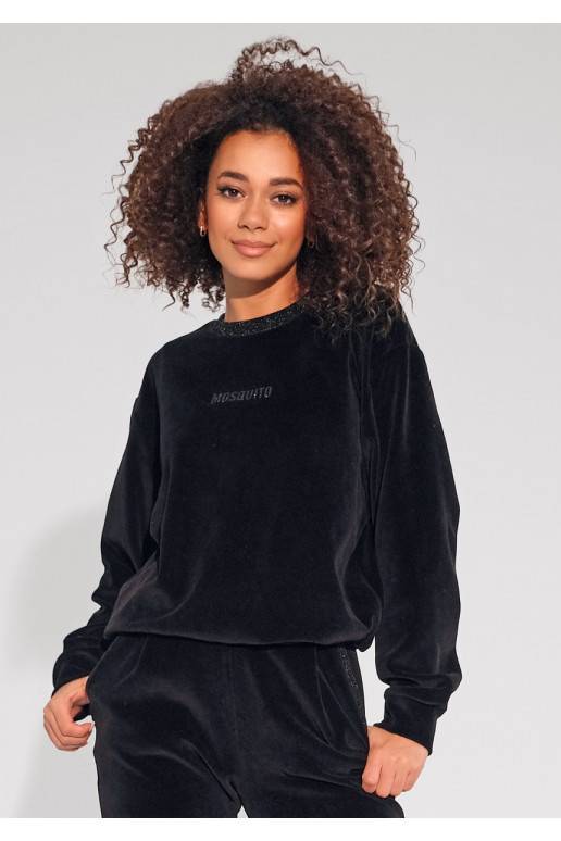 Fabi - Black jumper with a shiny... Fabi - Black jumper with a shiny...