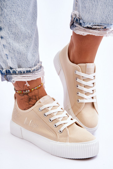 Comfortable Sneakers On The Platform Lee Cooper LCW-23-31-1808L Beige 2