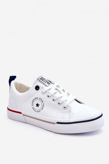 Men's Leather Sneakers Big Star LL174209 White 2