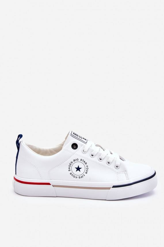 Men's Leather Sneakers Big Star LL174209 White
