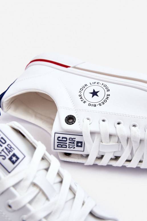 Men's Leather Sneakers Big Star LL174209 White