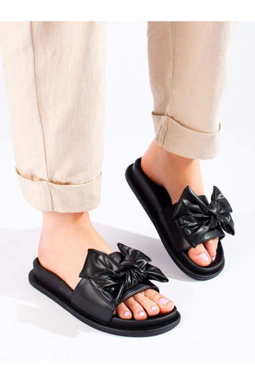   slippers  with bow Potocki black