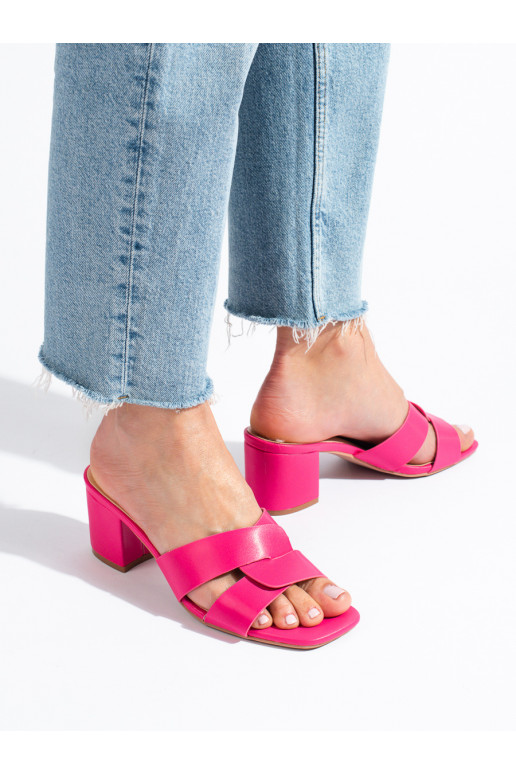 pink  slippers  on the heel Shelovet