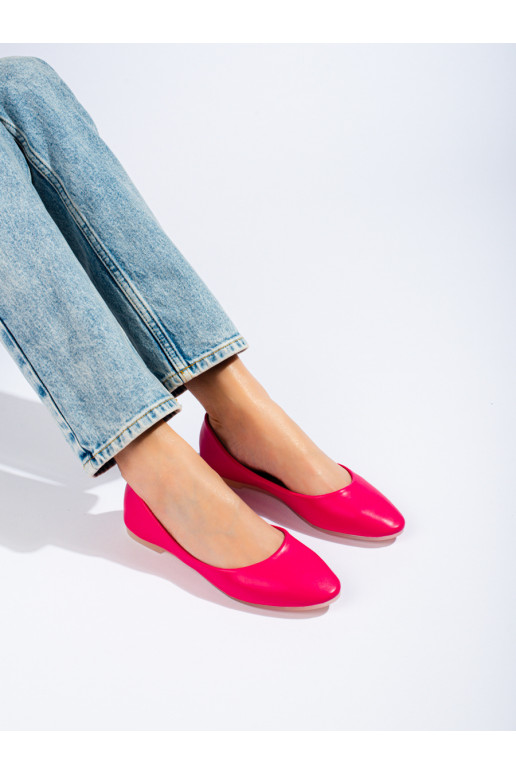   pink ballerinas from eco leather Shelovet