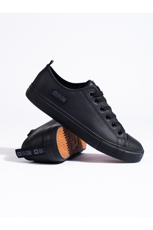  shoes black z ekologicznej skóry BIG STAR KK174009