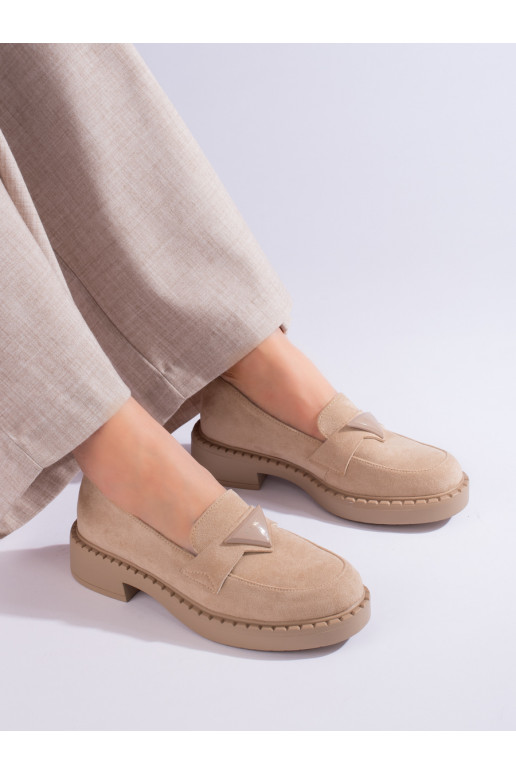 of suede  Women's moccasins beige Potocki