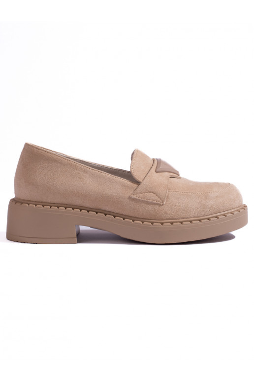 of suede  Women's moccasins beige Potocki