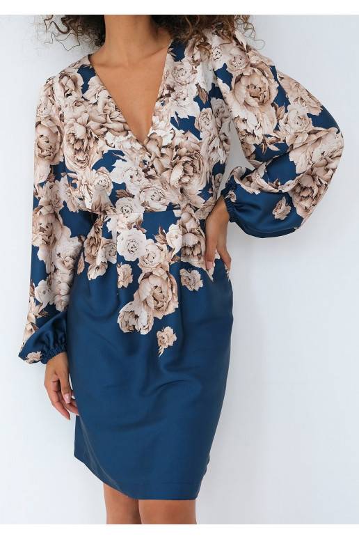 Noemi - Blue floral mini dress Noemi - Blue floral mini dress