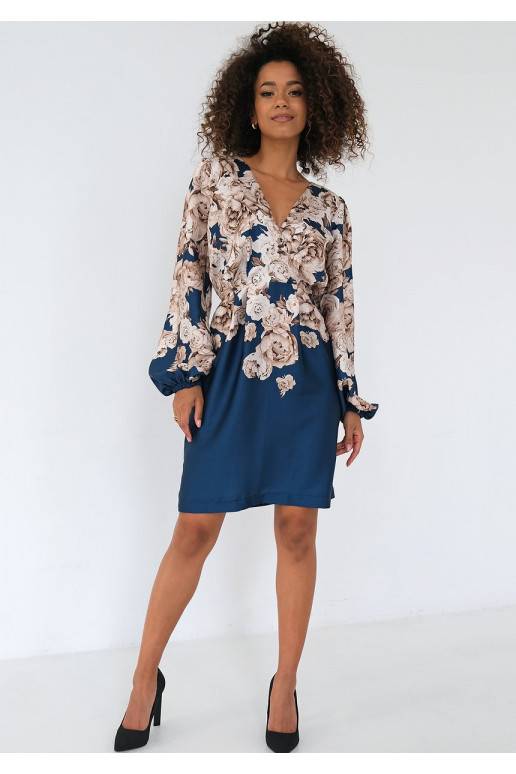Noemi - Blue floral mini dress Noemi - Blue floral mini dress