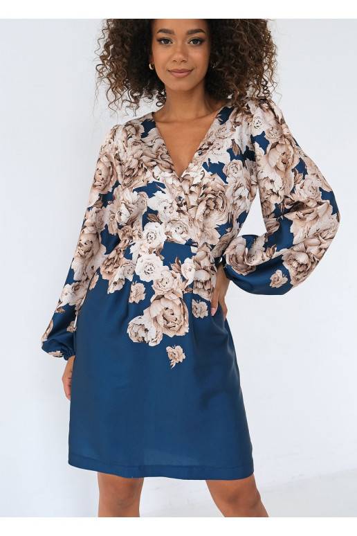 Noemi - Blue floral mini dress Noemi - Blue floral mini dress