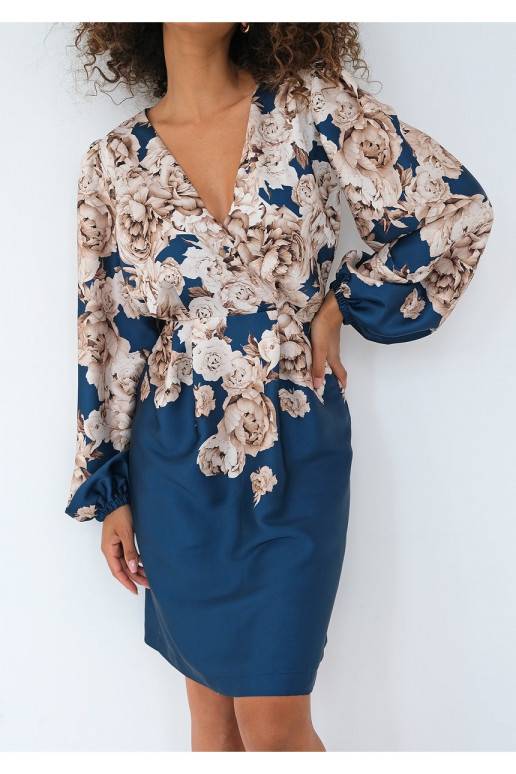 Noemi - Blue floral mini dress Noemi - Blue floral mini dress