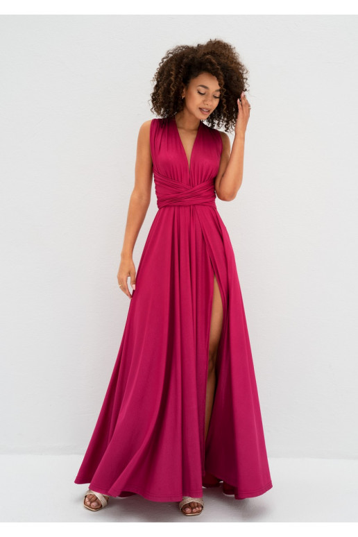 Senya - Magenta multiway maxi dress