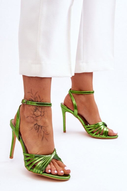 Women's High Heel Sandals Green My Darling