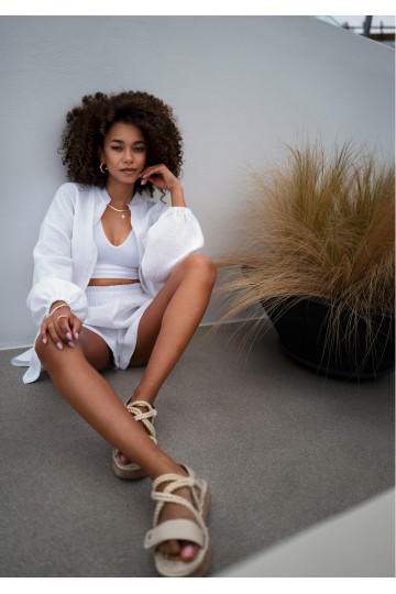 Palma - White muslin shirt 2