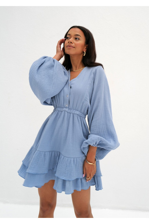 Milla - Blue muslin dress