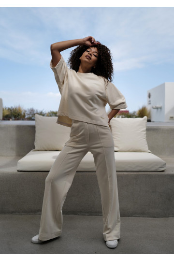 Melgo - Ecru pants 2