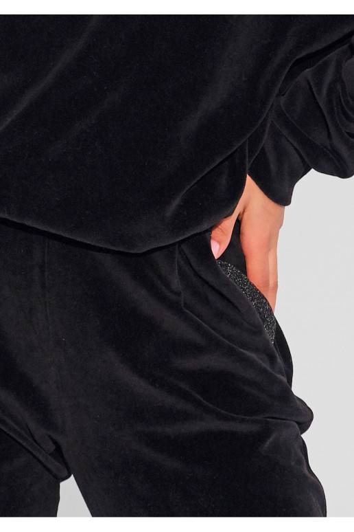 Fabi - Black velvet sweatpants Fabi - Black velvet sweatpants