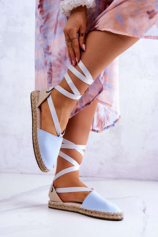 Women's Tied Espadrilles Big Star JJ274863 Blue Women's Tied Espadrilles Big Star JJ274863 Blue