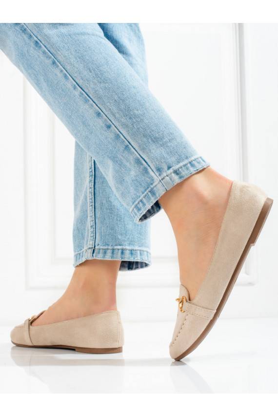 beige Women's moccasins Potocki 