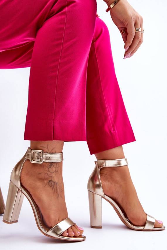 Heel Sandals gold Georgina 