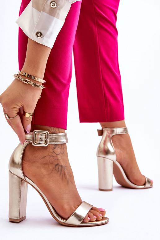 Heel Sandals gold Georgina 