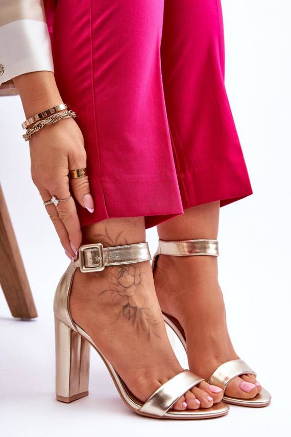 Heel Sandals gold Georgina 