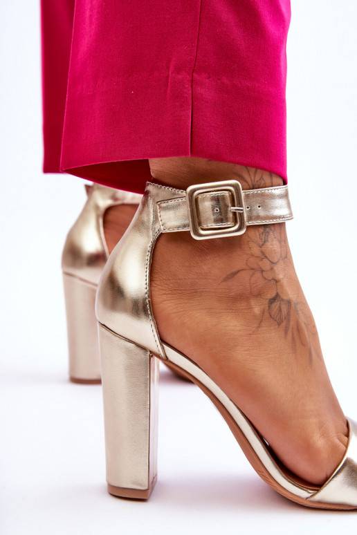 Heel Sandals gold Georgina 