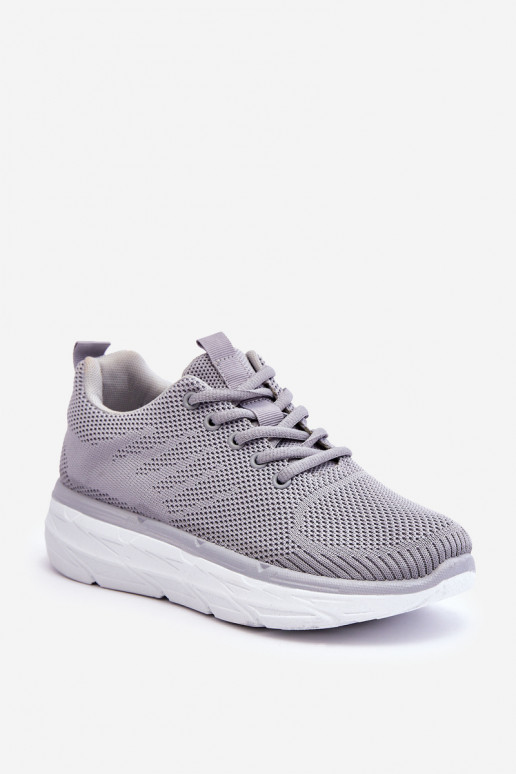 Women's Lace-up Sports Shoes Gray Lavarone