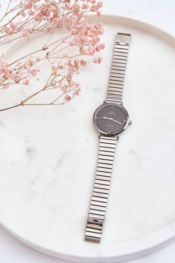 Women's Waterproof Watch On Bracelet Giorgio&Dario Silver-Black