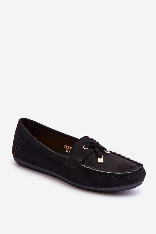 Classic Suede Loafers Black Good Time