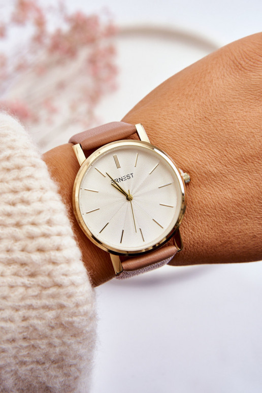 Women's Watch With Gold Case Ernest Nude Vega