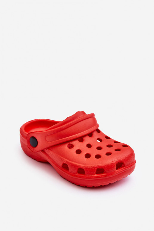 Baby Foam Crocs Slides Red Percy