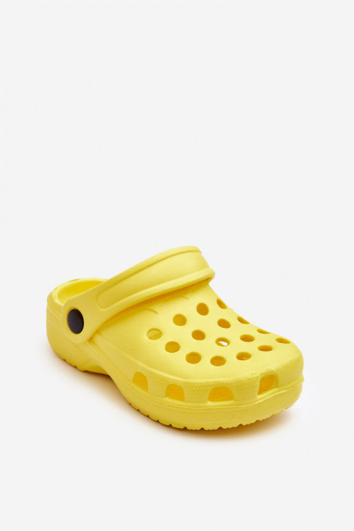 Baby Foam Crocs Slides Yellow Percy
