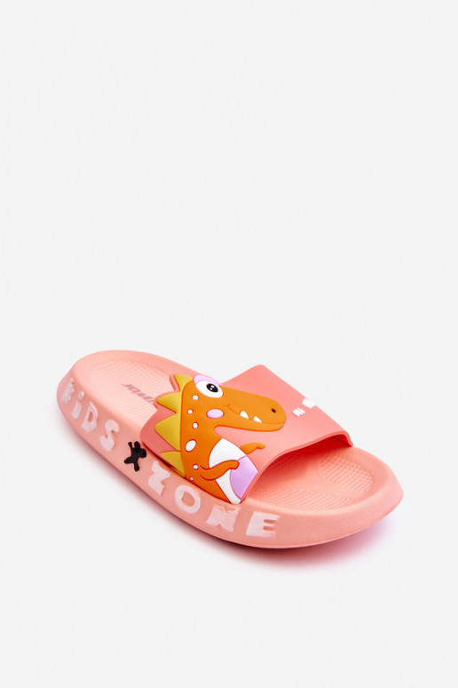 Children's Foam Slippers Dinosaur Light pink Dario
