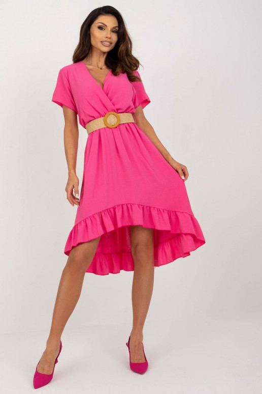 Rožinė suknelė ir dirželiu Italy Moda