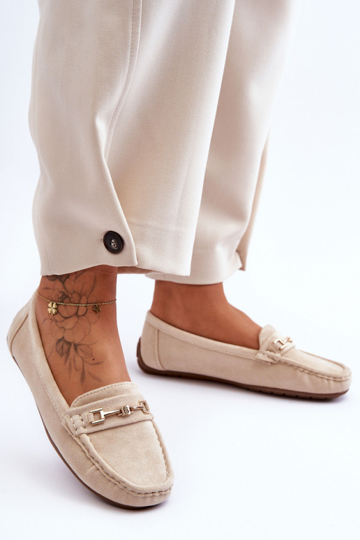 Women's Classic Suede Loafers Beige Corinell