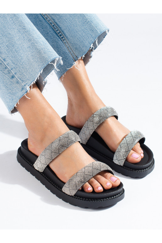 Women's slippers black  Shelovet