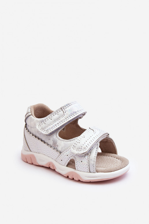 Child Comfortable Sandals with Velcro White Alaska
