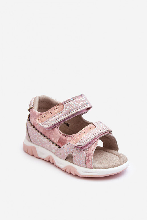 Children's Comfortable Sandals with Velcro Pink Alaska
