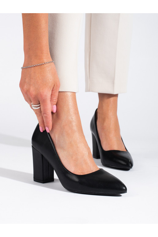 Elegant style High heels on the heel Shelovet black