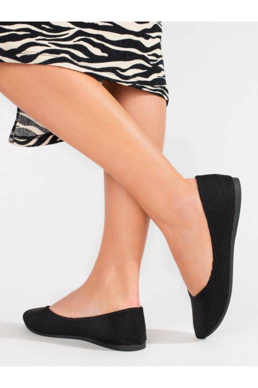 textile ballerinas Vinceza black 