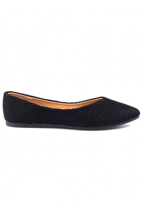 textile ballerinas Vinceza black 