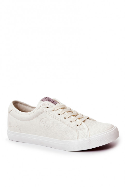 Men's Leather Sneakers Cross Jeans White
