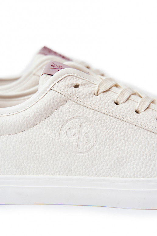 Men's Leather Sneakers Cross Jeans White