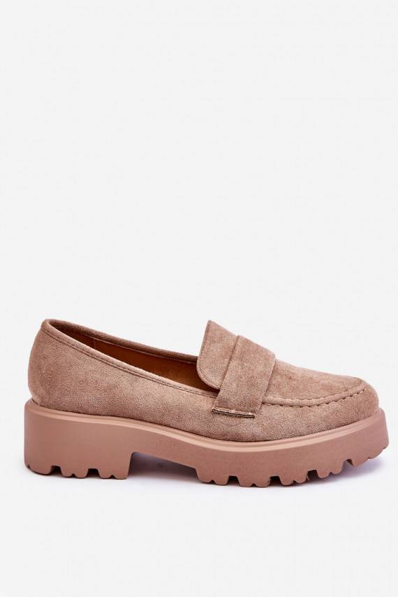 Classic Suede Loafers Loafers Beige Corrin
