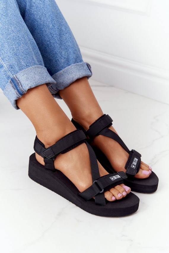 Foam Wedge Sandals Big Star FF274A349 Black